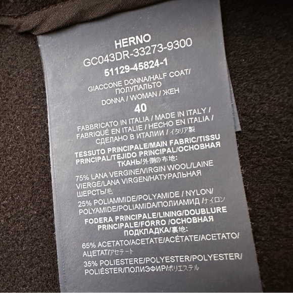 Herno Hooded Wool Blend Jacket - Picture 10 of 11